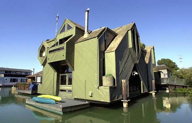 Three-Story Houseboat