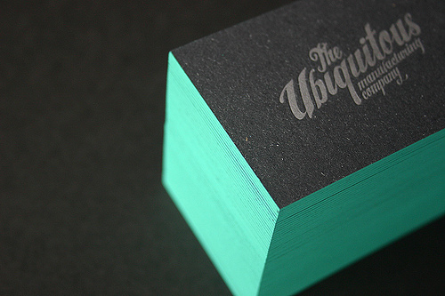 Edge Painted Business Cards