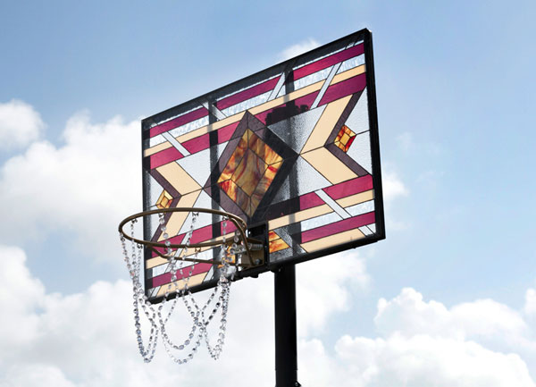 The most beautiful basketball boards are made of stained glass