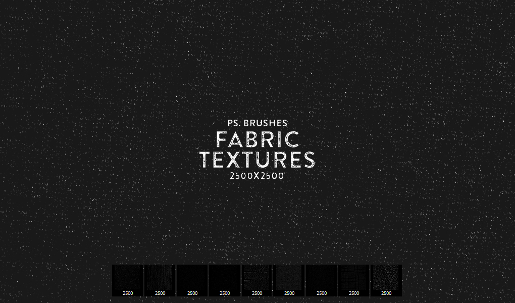 9 High Resolution Fabric Texture Photoshop Brushes