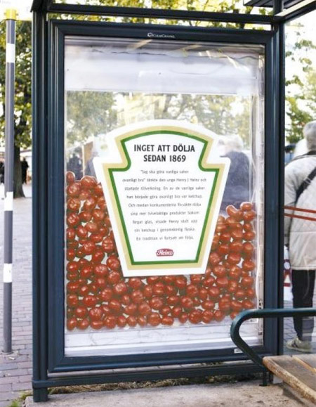 Heinz Bus Stop Ad
