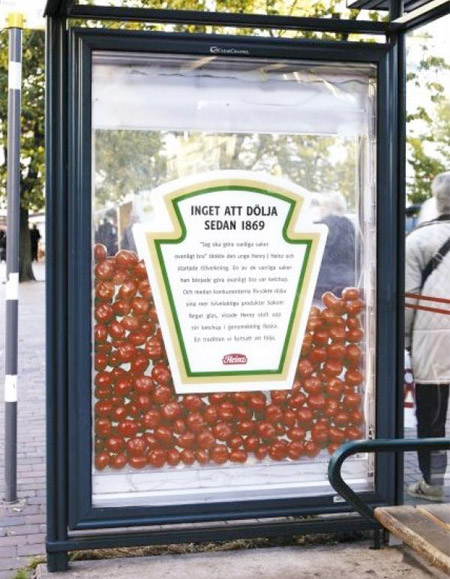 Heinz Bus Stop Ad