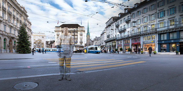 Hidden in plain sight: a Swiss advertising campaign inspired by Liu Bolin