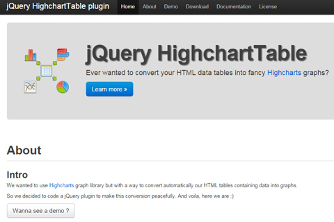 jQuery HighchartTable