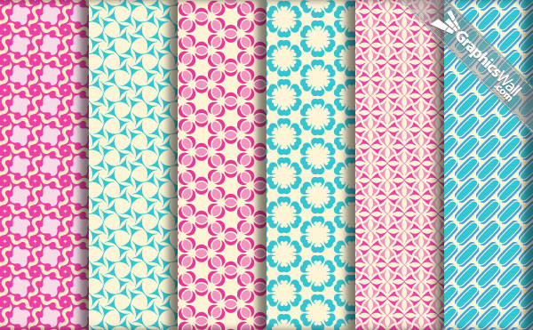 A collection of vintage and retro patterns for Photoshop