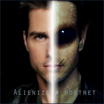 Alienize Transform a person into an alien