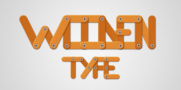 Create a Funny Wooden Type Treatment in Photoshop