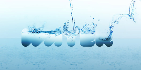 How to Create Cool Water Effect Typography
