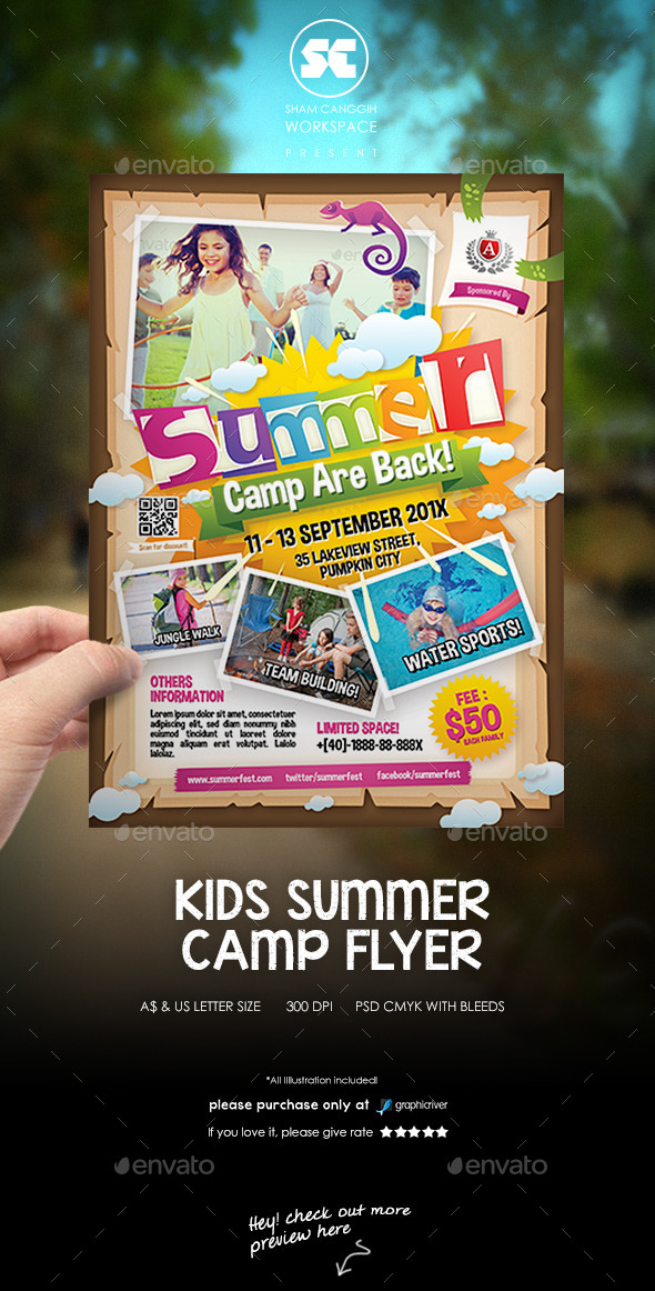 Kids Summer Camp Flyer
