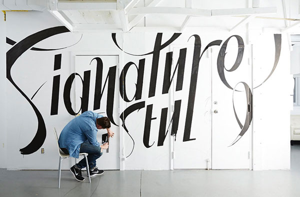 Great lettering on all surfaces by Ben Johnston