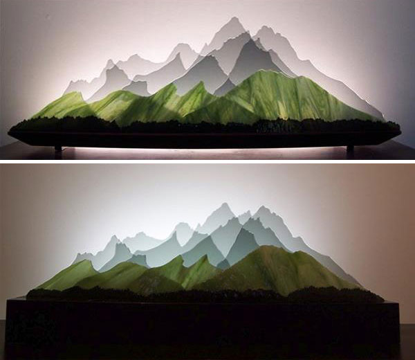 Customizable 3D layered glass sculptures