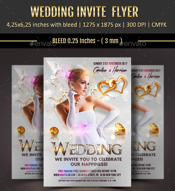 wedding event flyer
