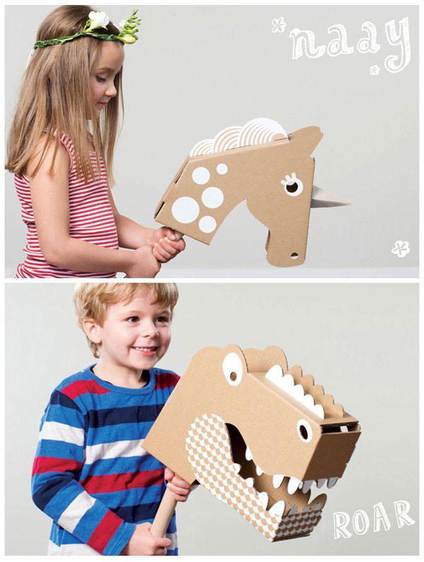 Cardboard animals