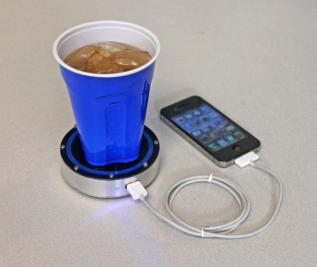 Charge your phone with a cold beer