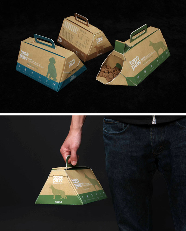 Portable dog food packaging