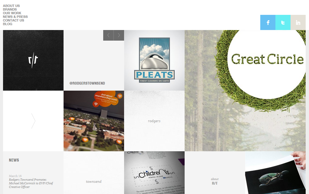 10 good examples of gridbased web design