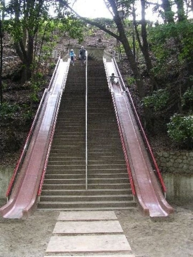 Slide + steps