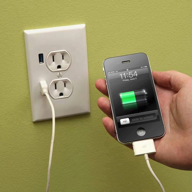 Wall Plug And USB Outlet