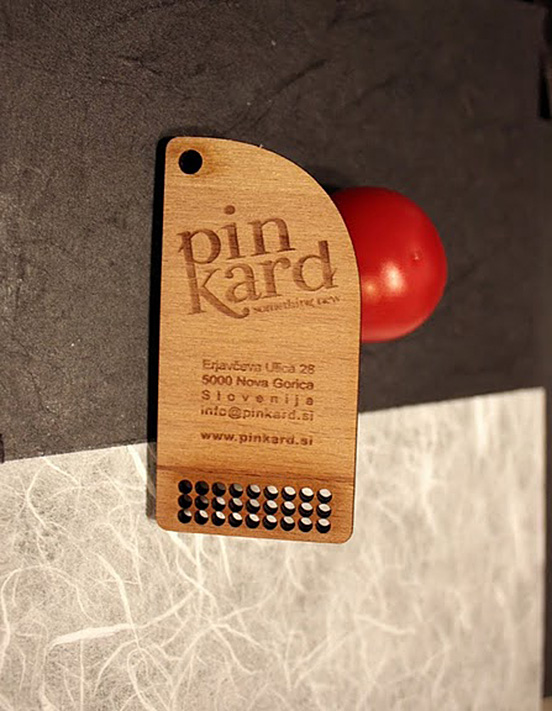 Wood business cards