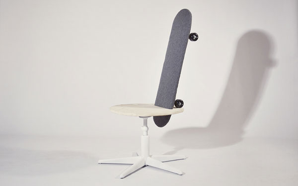 The skateboard seat by Tim Defleur and Benjamin Helle