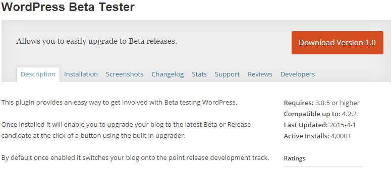 wp beta tester