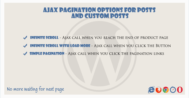 Ajax pagination Infinite Scroll