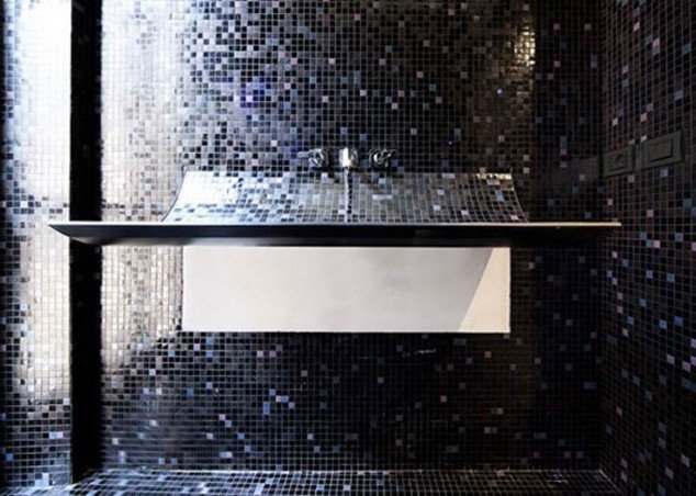 Mosaic tile sink