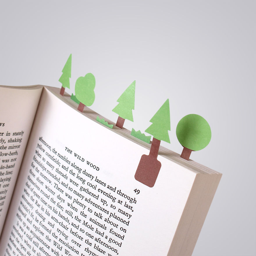 Bookmark landscapes in your books