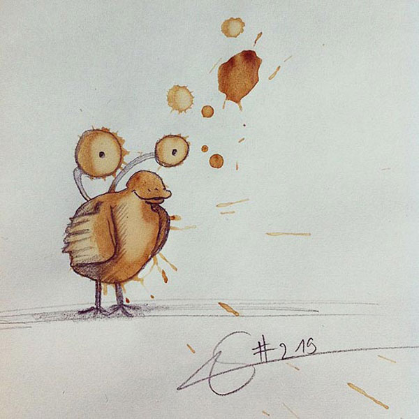 coffee-stain-doodle-monsters-coffeemonsters-stefan-kuhnigk56