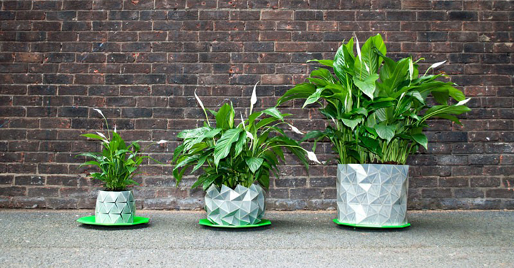 A responsive planter that grows with your plants