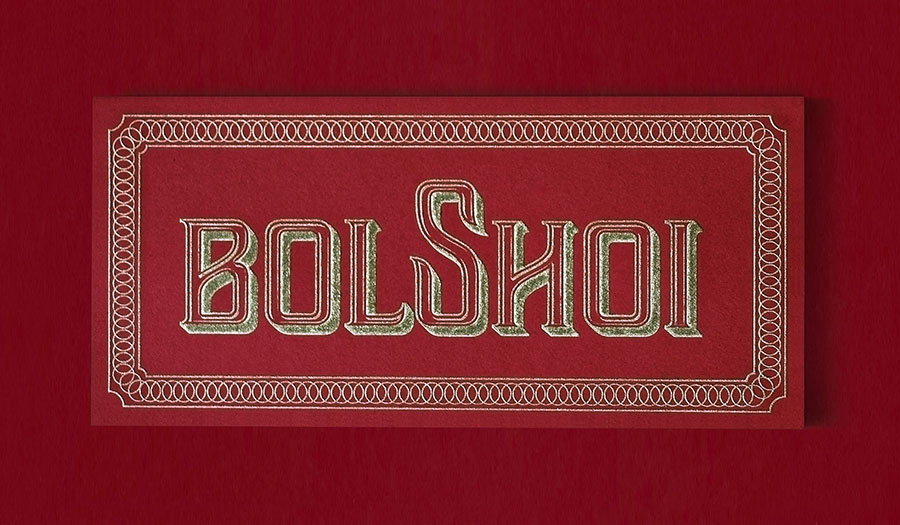 Beautiful corporate identity for the Bolshoi opera by Tyson Cantrell
