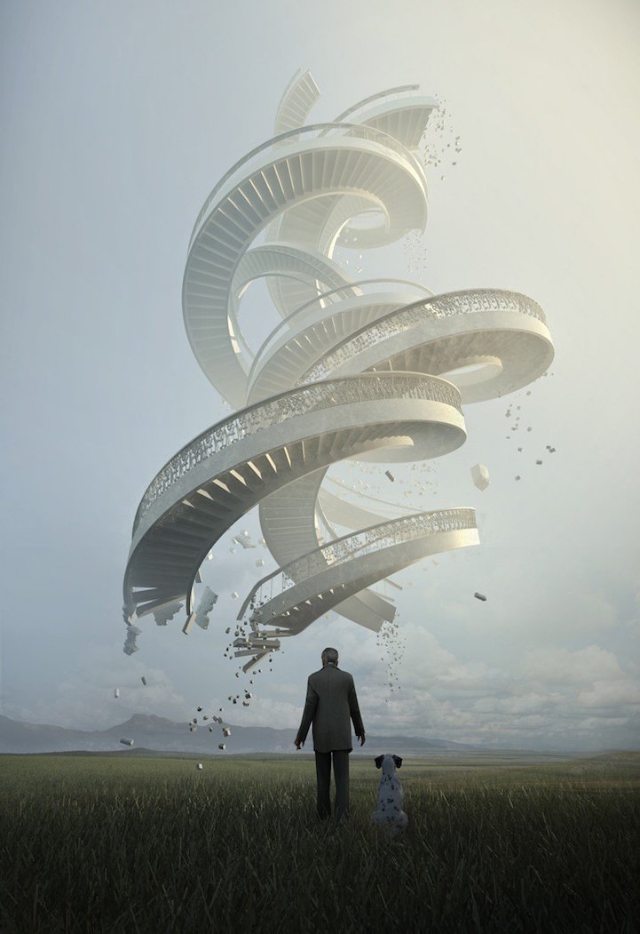 Surreal digital artworks by Jie Ma
