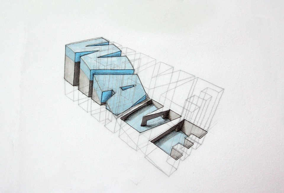 3D typography with a message by Lex Wilson