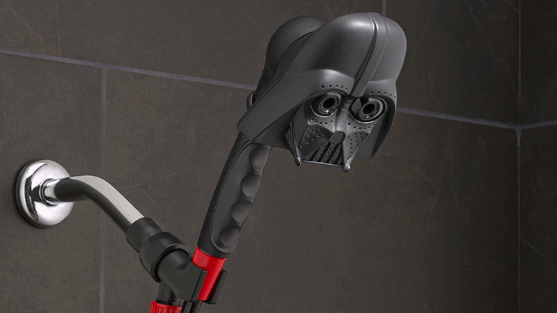 Darth Vader will cry you a river with these Star Wars themed shower heads