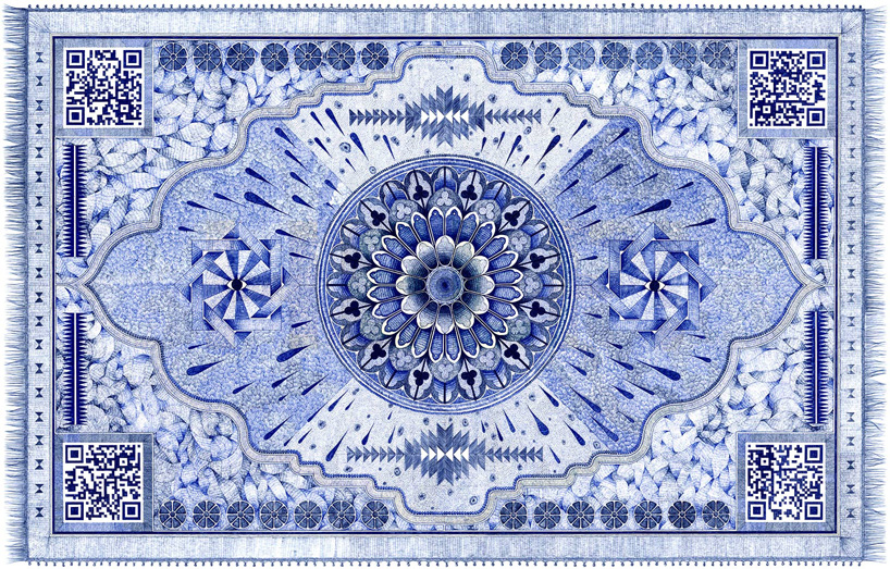 Incredible carpets drawn with a ball-point pen by Jonathan Bréchignac