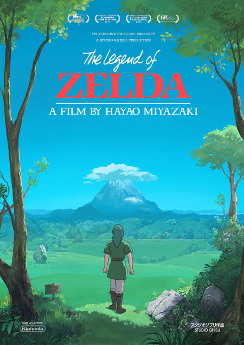 Posters of Legend of Zelda in Studio Ghibli’s style