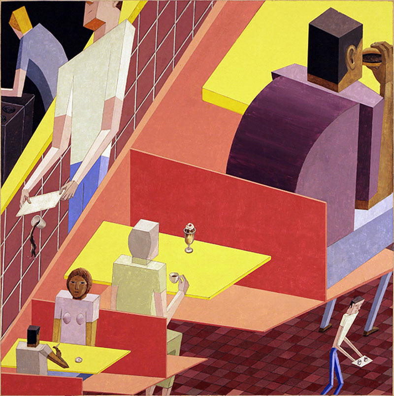Mernet Larsen likes to put things in (weird) perspective in her paintings