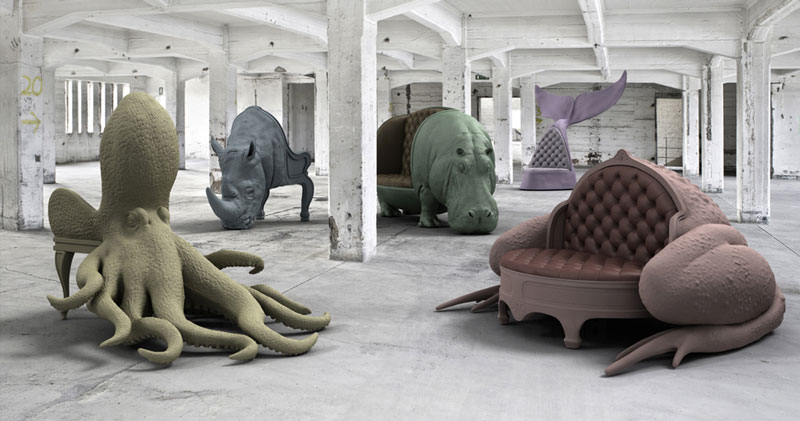 The spectacular animal chair collection by Maximo Riera