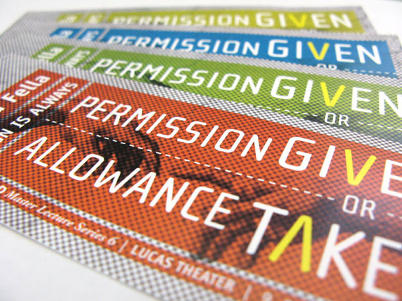 A collection of welldesigned event tickets