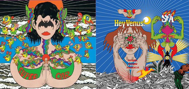 The record covers of Keiichi Tanaami