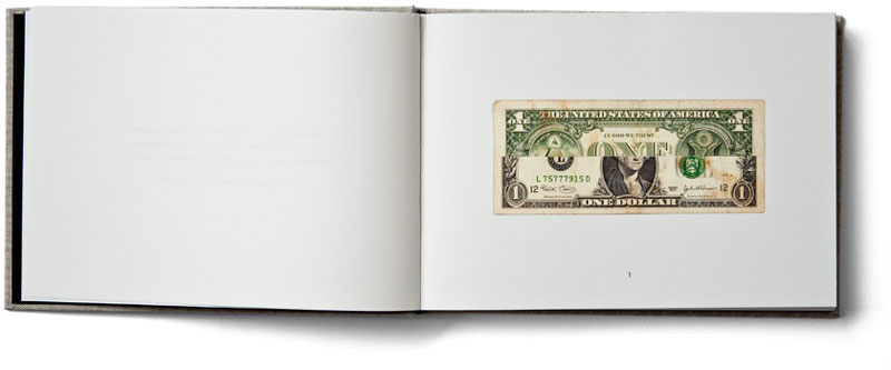 Money for nothing: one hundred dollars “destroyed” for art by Marcus Kraft