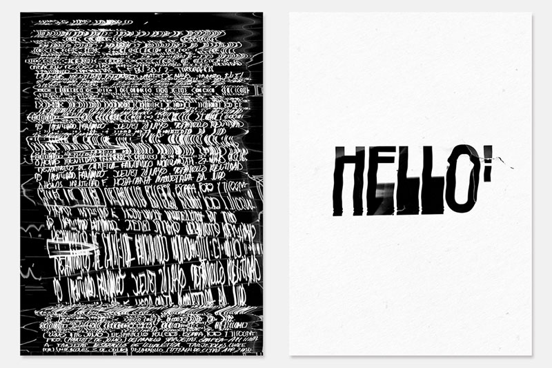 Scanmania: typographic posters full of beautiful glitches