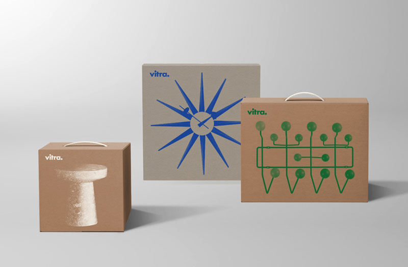 Elegant packaging for Vitra furniture, 2016 edition