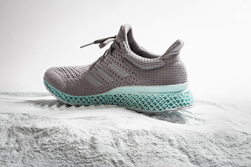 A 3D printed shoe made from collected ocean plastic waste