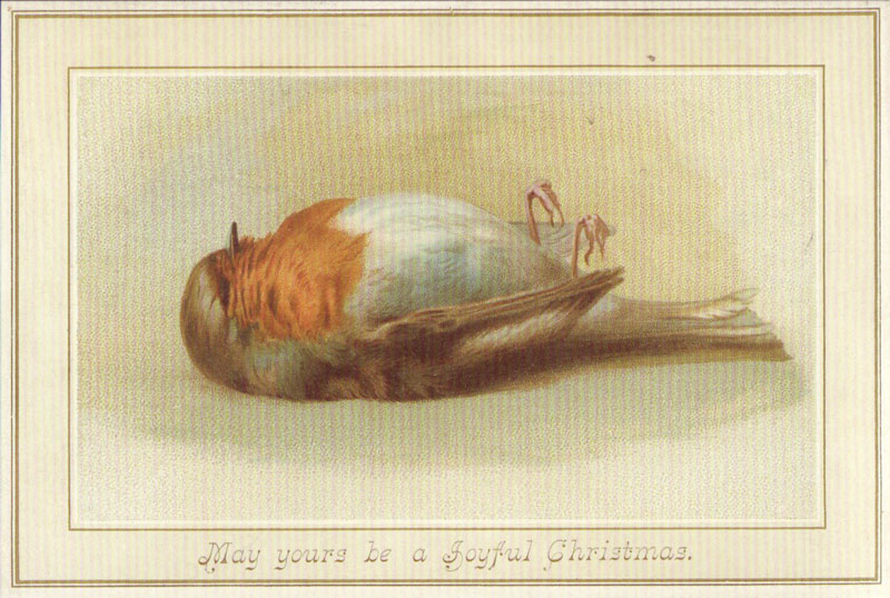 These Victorian-era Christmas cards were dark and funny