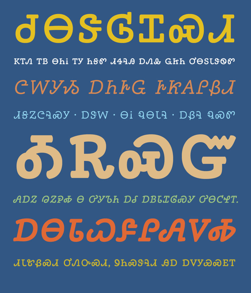 Phoreus Cherokee, a typeface to modernize the Cherokee language