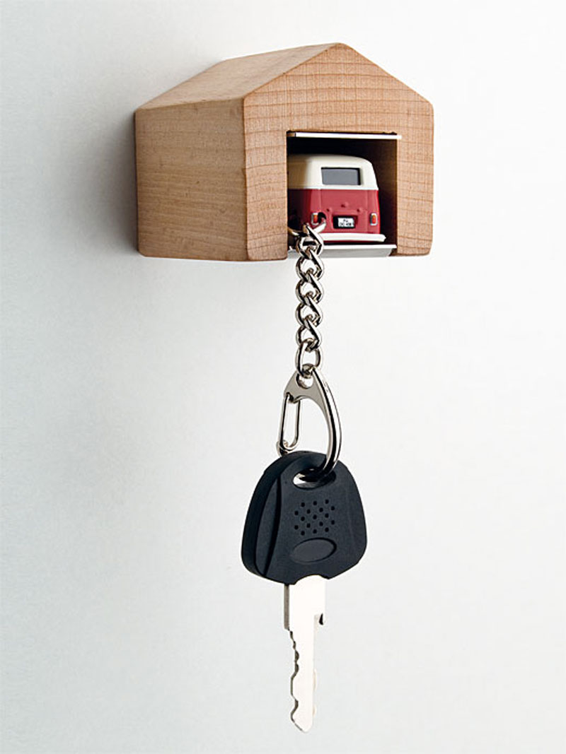 The car keyholder that comes with a garage