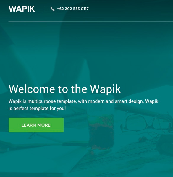 wapik-clean-landing-page-psd-template