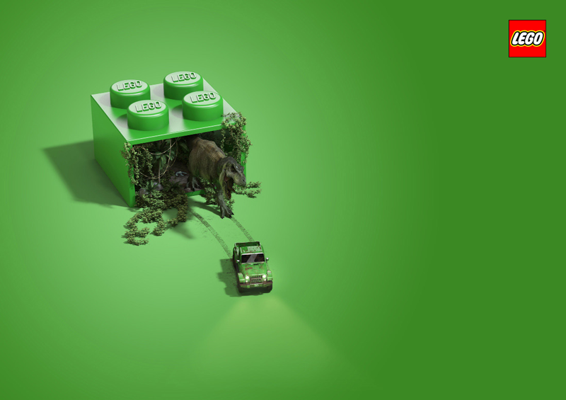 A collection of creative ads for Lego