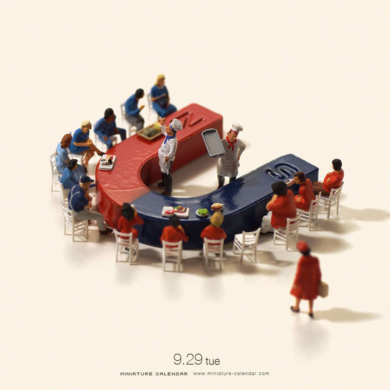 New mini-people scenes by Tatsuya Tanaka